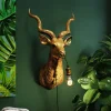 KARE Design Wandlamp Animal Goat Gold 45x74cm Fashion