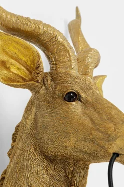 KARE Design Wandlamp Animal Goat Gold 45x74cm Fashion