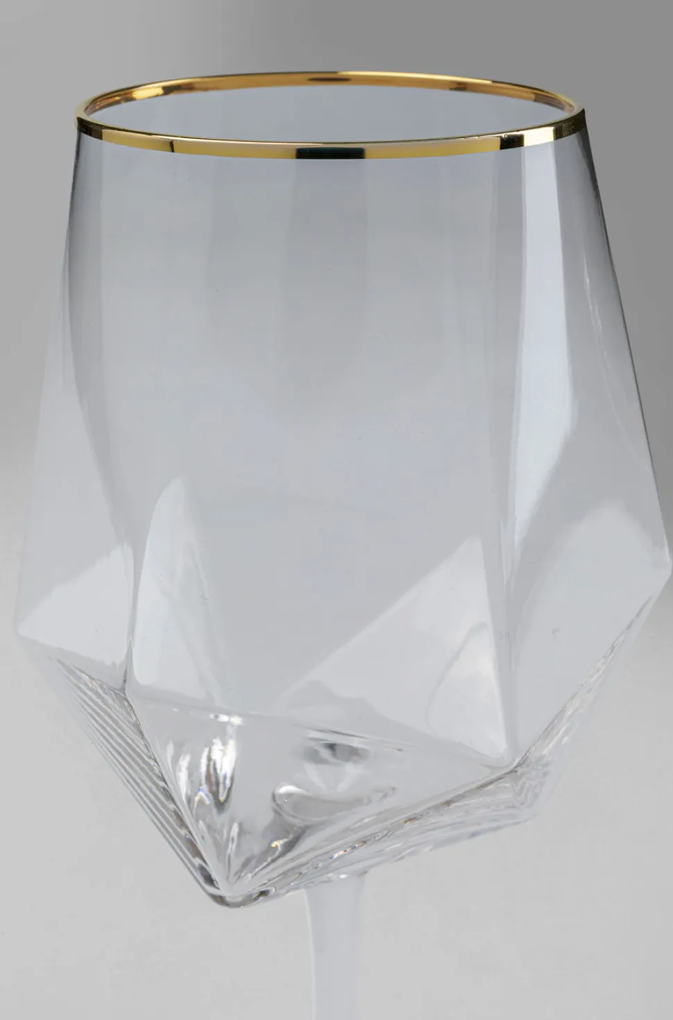 KARE Design Wijnglas Diamond Gouden Rand Hot