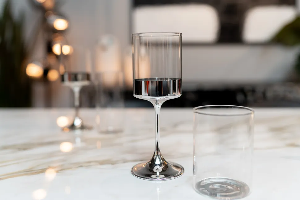 KARE Design Wijnglas Electra Zilver Best Sale
