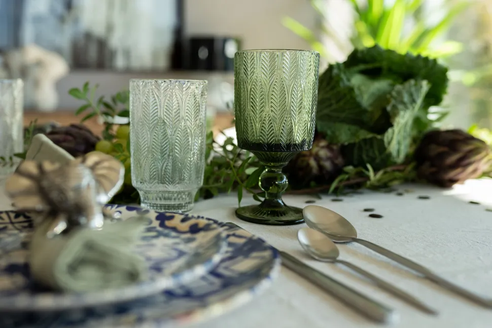 KARE Design Wijnglas Fogli Green Best