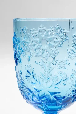 KARE Design Wijnglas Ice Flowers Blue Store